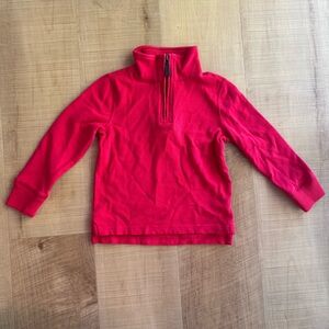 Crewcuts Quarter Zip Vibrant Red Sweater Sz‎ 3
